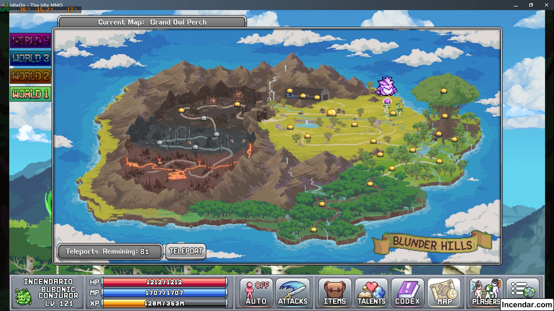 Image Of location and how to find Orion the Great Horned Owl's Feather Enterprise in World 1